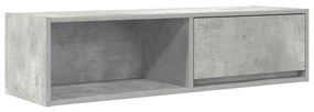 2 db betonszürke szerelt fa TV-szekrény 100x31x25,5cm
