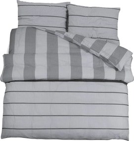 vidaXL szürke pamut ágyneműhuzat-garnitúra 200 x 200 cm