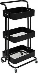 Black Edition babakocsi 3 szintes fekete fém