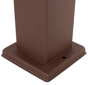 Kültéri lámpa rozsdabarna 80 cm foglalattal IP44 - Malios