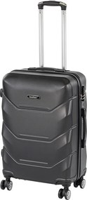 TraveLux Max közepes bőrönd keményfedeles 68x45x25 cm fekete