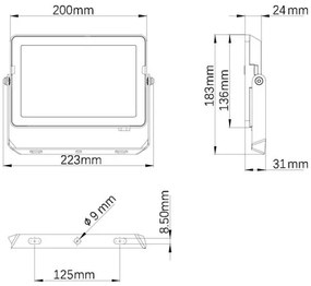 Philips - LED Kültéri reflektor PROJECTLINE LED/50W/230V IP65 4000K