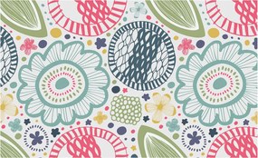 Flizelin tapéta Divatos 3D fali ragasztó Virágos minták 416x254 Ragasztó