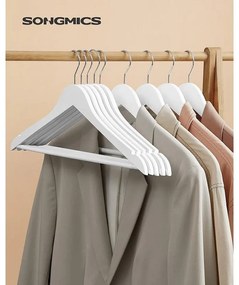 Faakasztók, 10 db -os csúszásmentes vállfák, fehér