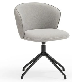 Világosszürke kárpitozott étkezőfotel szett 2 db-os Add – Teulat