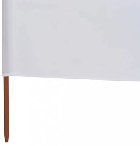 fehér szövet 3-paneles szélellenző 400 x 120 cm