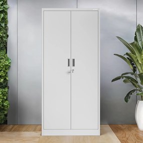 Fémszekrény JAN Compact 1750 x 800 x 400 mm, szürke