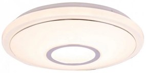GLOBO-41386-16SH CONNOR fehér mennyezet lámpa 1xLED 16W 150-1040lm 3.000-6.000K 1xRGB LED 3W ↕65mm Ø:400mm