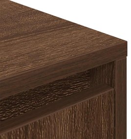 barna tölgyszínű TV-szekrény LED-lámpákkal 100x41x50 cm