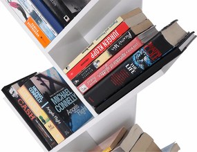 Könyvespolc, fehér, BAKI NEW TYP 2