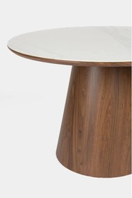 Kerek étkezőasztal kő asztallappal ø 115 cm Almira – White Label