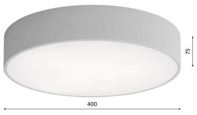 LED mennyezeti lámpa CLEO LED/43W/230V 3000K, 40 cm átm., szürke