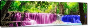 Vászonkép 170x50 Színes vízesés