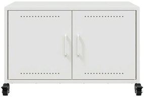 fehér acél TV-szekrény 68 x 39 x 43,5 cm
