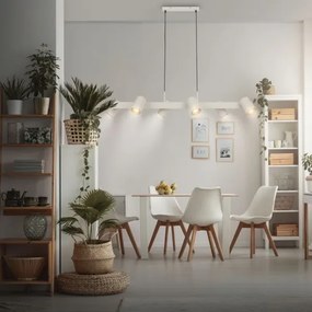 Briloner 4058064 - ERA zsinóros függeszték 6xGU10/10W/230V krémszínű