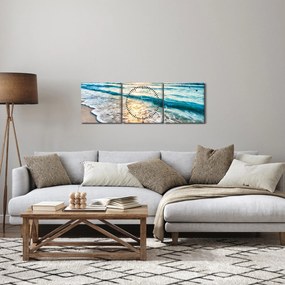 Kép - Tenger (órával) (90x30 cm)