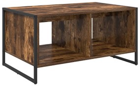 vidaXL Dohányzóasztal Füstös tölgy 80 x 50 x 40 cm Faanyag