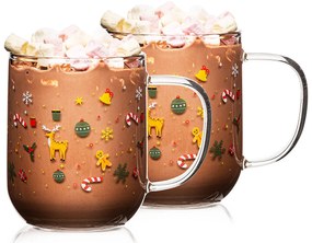 4Home Hot&Cool Christmas thermo bögre 350 ml, 2 db