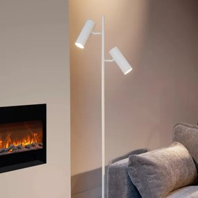 Lucide 09739/02/31 - Állólámpa CLUBS 2xGU10/40W/230V fehér