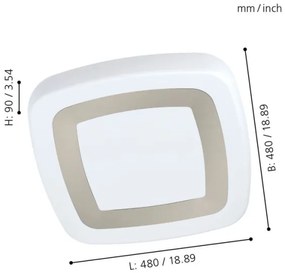 Eglo 99109 - LED Mennyezeti lámpa RUIDERA LED/22W/230V