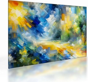 Üveg kép - Absztrakt napos nap (70x50 cm)