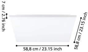 Eglo 99845 - LED Mennyezeti lámpa TURCONA LED/31,5W/230V