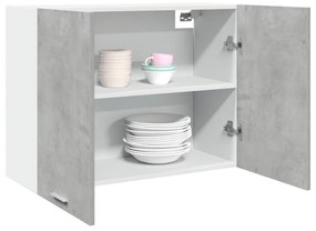 betonszürke szerelt fa függő szekrény 80 x 31 x 60 cm
