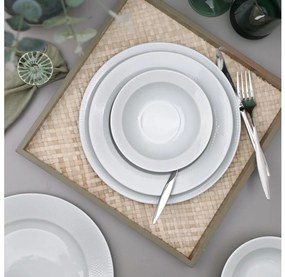 18 darabos fehér porcelán étkészlet