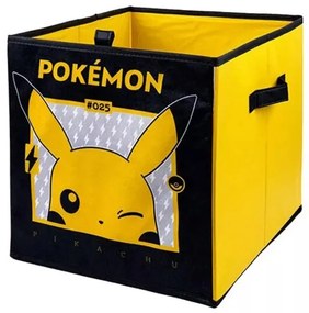 Pokémon Pikachu játéktároló 33x33x37 cm