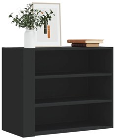fekete szerelt fa faliszekrény 75 x 35 x 60 cm