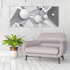 Geometriai absztrakt kép (120x50 cm)