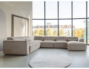 Bézs sarokkanapé (bal oldali) Flex Felix – Miuform