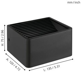 Eglo 98269 - LED Kültéri fali lámpa DONINNI LED/6W/230V IP44