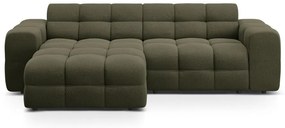 Zöld sarokkanapé (bal oldali-heverő résszel) Kendal – Micadoni