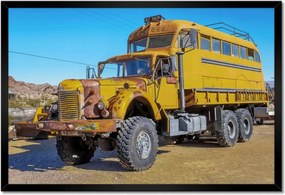 Poszterek keretben 60x40 Sárga munkakocsi az USA-ból