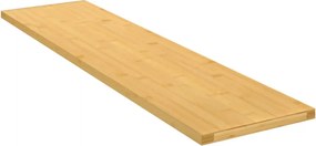 vidaXL bambusz fali polc 80x20x1,5 cm