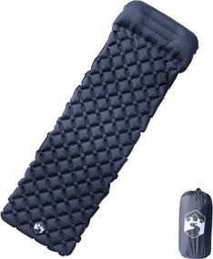 vidaXL 1 személyes szürke felfújható kempingmatrac párnával