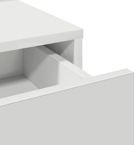 LED világítású sminkasztal Fehér 50x41x140 cm
