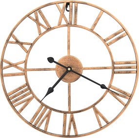 vidaXL aranyszínű fém falióra 40 cm