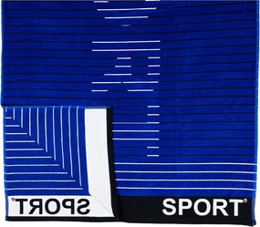 SPORT Strandtörölköző sötétkék 165x90cm