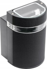 Kültéri homlokzati kerti fali lámpa Silva 1xGU10 fekete Gtv