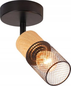 Mennyezeti spotlámpa fekete retro vintage