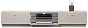 Lorini TV szekrény 200 cm - kasmír / arany fogantyúk