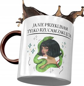 Bordó Bögre Vicces Én Nem Átkozom Nyomtatott Fotóval