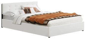 Kárpitozott ágy ,,Marbella" 140 x 200 cm - fehér
