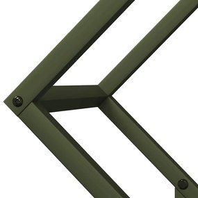 olívazöld hidegen hengerelt acél tűzifatároló 50x25x50 cm