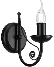 Lamkur Fali lámpa DONATO 1xE14/40W/230V fekete KM-1.29/CZARNY MAT