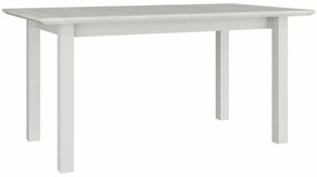 Asztal Victorville 112Fehér, 76x90x160cm, Hosszabbíthatóság, Természetes fa furnér, Fa, Részben összeszerelt