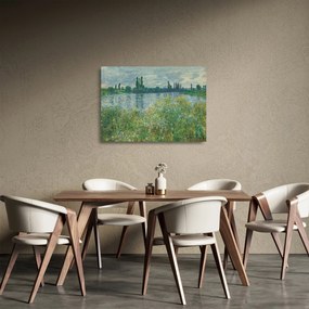 Üveg kép - Claude Monet, Banks of the Seine, reprodukciók (70x50 cm)