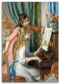 Gario Vászonkép Lányok a zongoránál - Pierre Auguste Renoir, reprodukció Méret: 70 x 100 cm